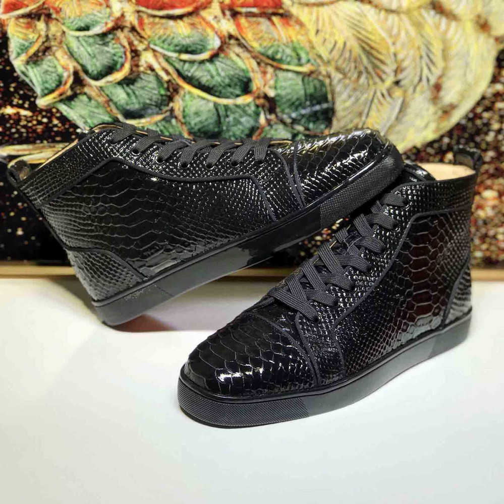 Hot Paris 2020 High Top Black Python Leather For Men,Women Sneakers Flats ,Designer Red Bottom Shoes Outdoor Casual Walking Trainers
Hot Paris 2020 High Top Black Python Leather For Men,Women Sneakers Flats ,Designer Red Bottom Shoes Outdoor Casual Walking Trainers