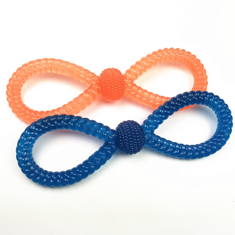 Tug of War Durable 8 Shaped Dog Chew Toy for Aggressive Chewers Dog Puppy Training Teeth Cleaning Playing Bite Resistant Dog Toy