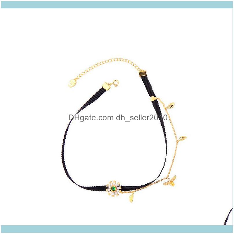 Necklaces & Pendants Jewelrycute Women Choker Necklace Bee&Flower Shiny Crystals Ribbon For Fashion Jewlry Chokers Drop Delivery 2021 Jqgf5
Necklaces & Pendants Jewelrycute Women Choker Necklace Bee&Flower Shiny Crystals Ribbon For Fashion Jewlry Chokers Drop Delivery 2021 Jqgf5
