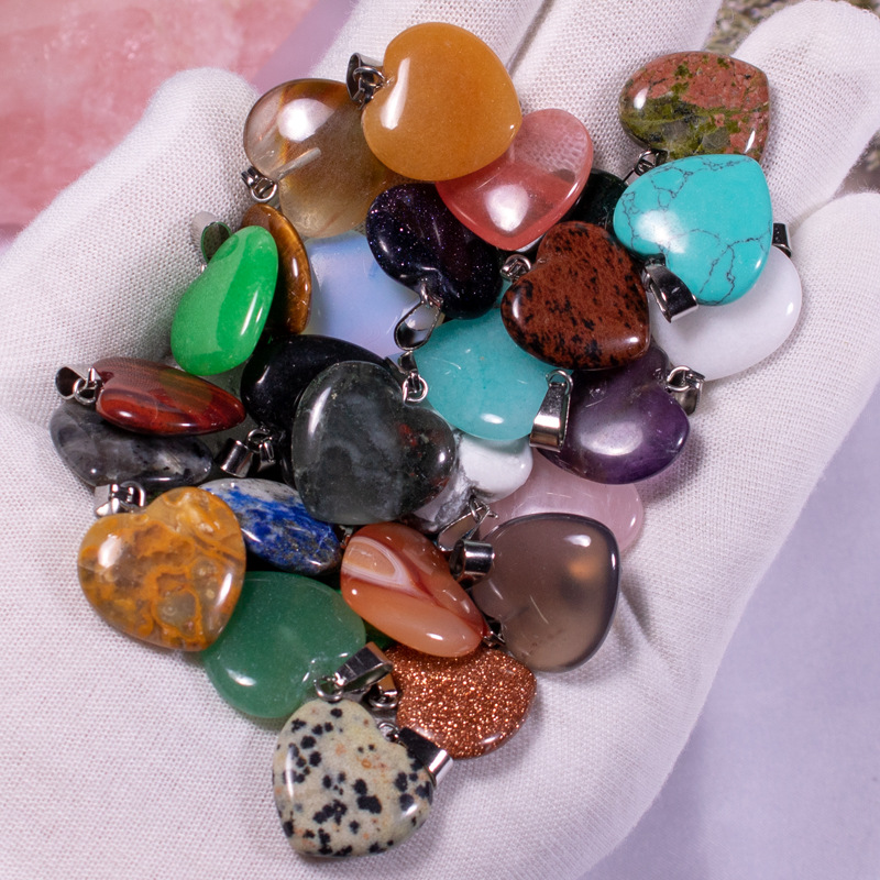 Assorted Heart Shape Natural Stone Charms Pendants for Jewelry Making 20mm Size Gemstone Pendant Fit Bracelets and Necklace
Assorted Heart Shape Natural Stone Charms Pendants for Jewelry Making 20mm Size Gemstone Pendant Fit Bracelets and Necklace