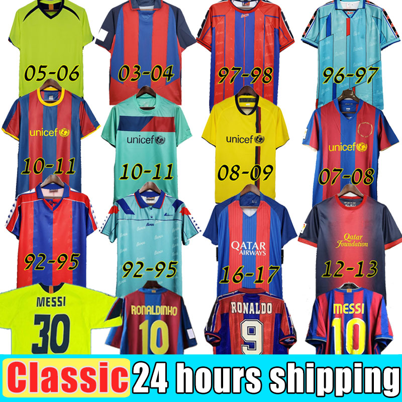 96 97 Barce retro soccer jersey FIGO RONALDINHO 08 09 07 91 92 Koeman Classic RIVALDO Henry Laudrup Guardiola XAVI PIQUE Stoitchkov 95 10 11 12 13 14 15 16 17