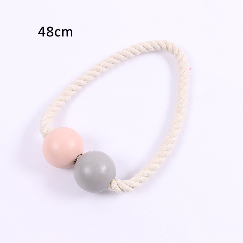 1Pcs Portable Tieback Holder Hooks Ball Buckle Clip Curtain Supplies Home Decor Macarone Color Magnetic Polyester Filament