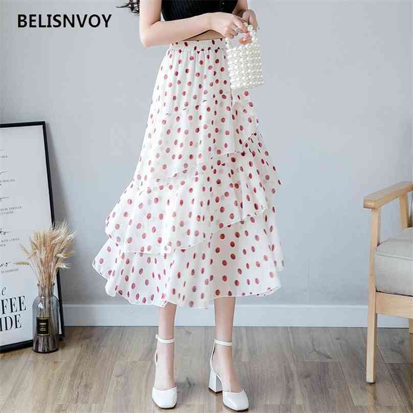 Stylish Irregular Summer Floral Printed A-Line Ruffles Skirt Fashion High Waist Pleated Simple Elegant Office Lady Chiffon 210520, Photo color 1
Stylish Irregular Summer Floral Printed A-Line Ruffles Skirt Fashion High Waist Pleated Simple Elegant Office Lady Chiffon 210520, Photo color 1