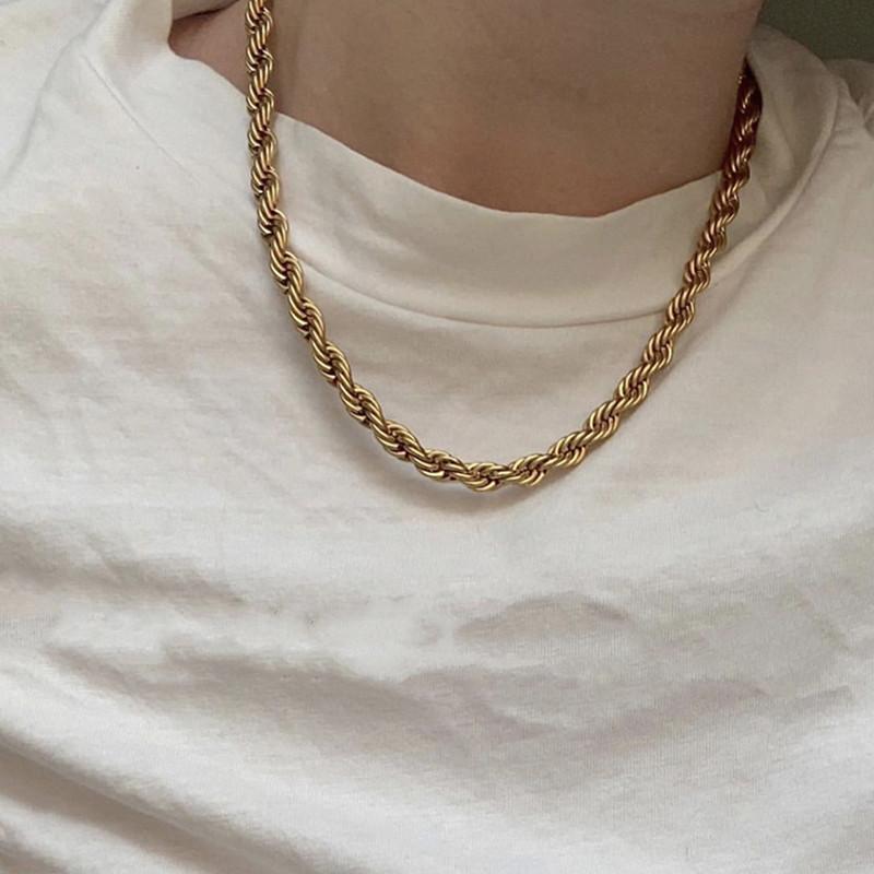 Trendy Classical Twist Chain Necklace Alloy Choker For Women Accessories Fashion Jewellery Chains
Trendy Classical Twist Chain Necklace Alloy Choker For Women Accessories Fashion Jewellery Chains