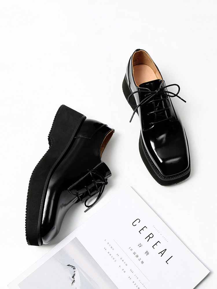 Dress Shoes Mordoan women's flat shoes, calf leather shoes with shoelaces and square toe cap, wedge 5XGQ, Black
Dress Shoes Mordoan women's flat shoes, calf leather shoes with shoelaces and square toe cap, wedge 5XGQ, Black
