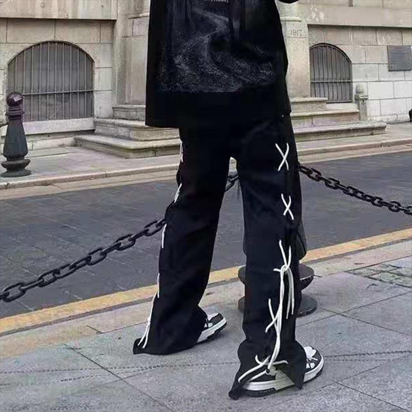 side lace up elastic waist women pants casual trousers high street oversize black track harajuku loose hip hop male
side lace up elastic waist women pants casual trousers high street oversize black track harajuku loose hip hop male