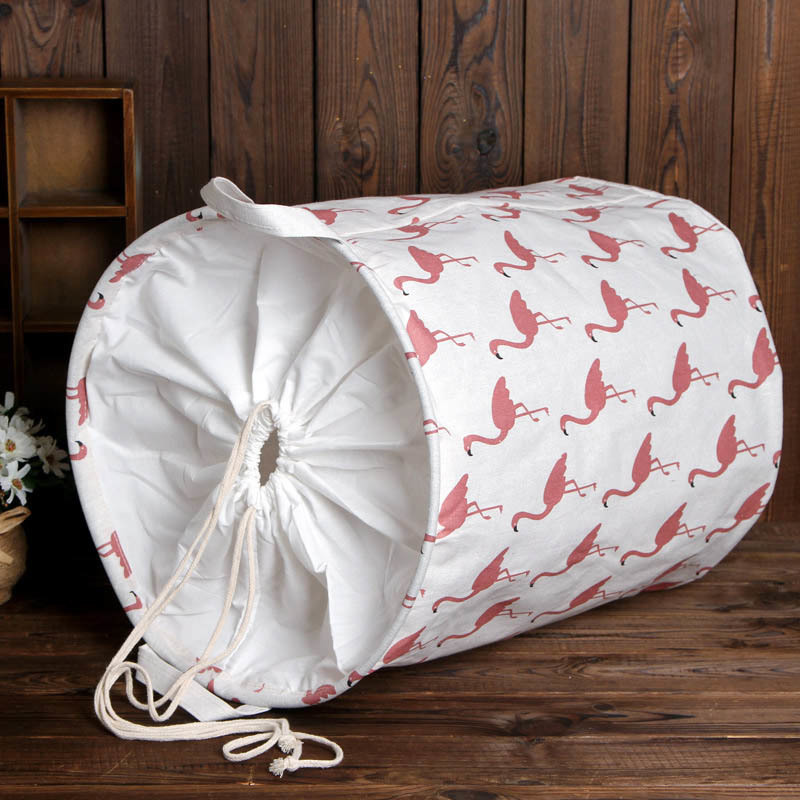 Beam port dust-proof Dirty clothes basket Storage barrels Toy storage baskets Collapsible Cotton and linen waterproof