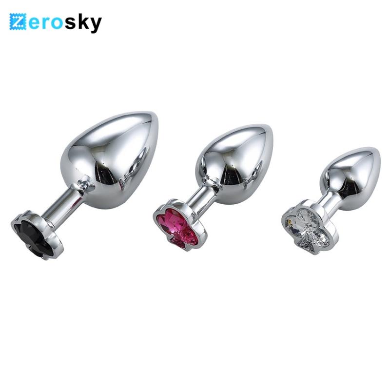 Sex Toys For Couples 3pcs/Set Small Medium Big Stainless Steel Metal Anal Plug Dildo Products BuPlug Gay Beads