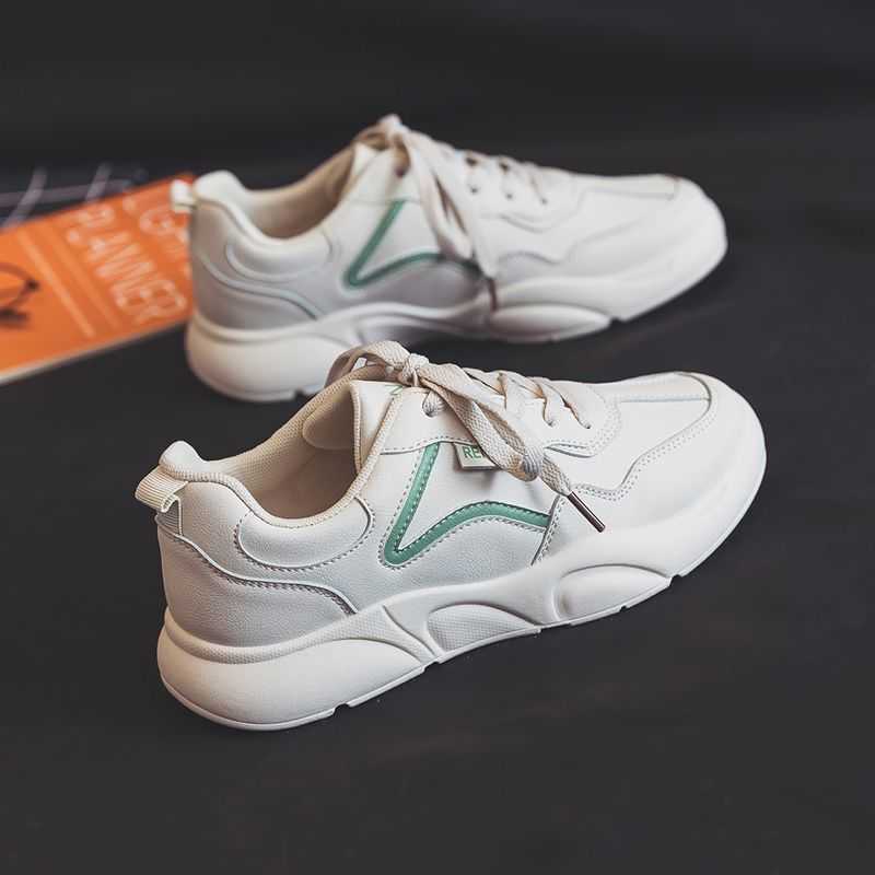 2021 Spring and Autumn New Sports Shoes Women's Korean Flat Casual Running Sneakers Y0907
