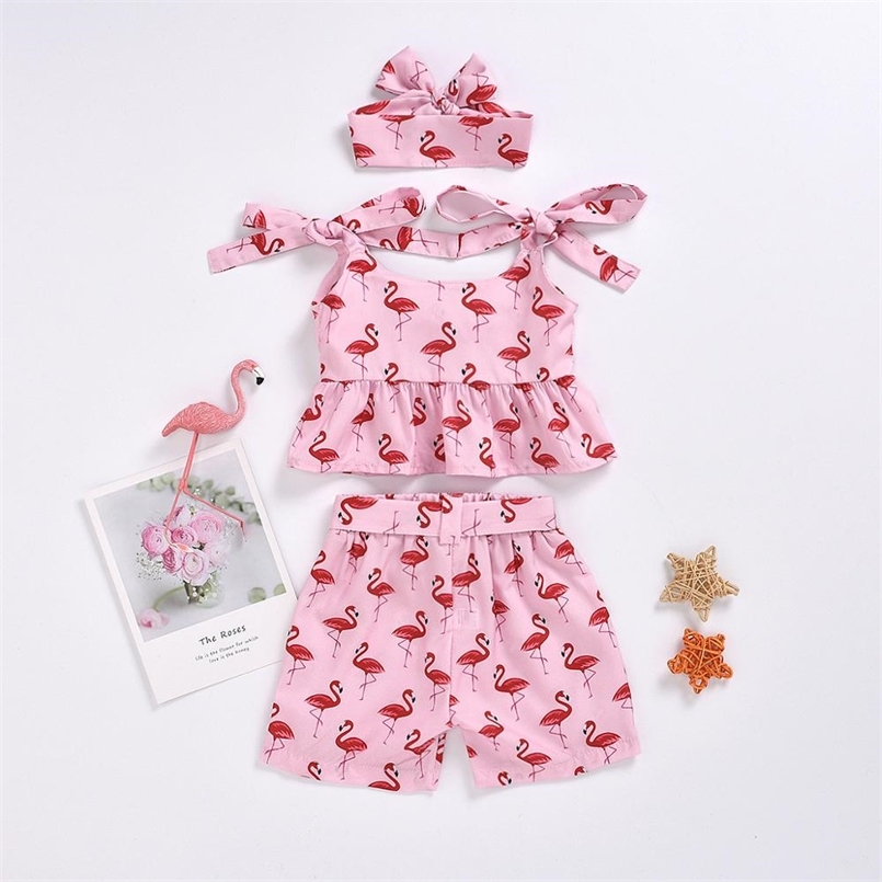 Summer Style Infant Baby Girls Sets Strap Bow Tops Print Flamingo Shorts Casual Grils Cloth 210623, White
Summer Style Infant Baby Girls Sets Strap Bow Tops Print Flamingo Shorts Casual Grils Cloth 210623, White