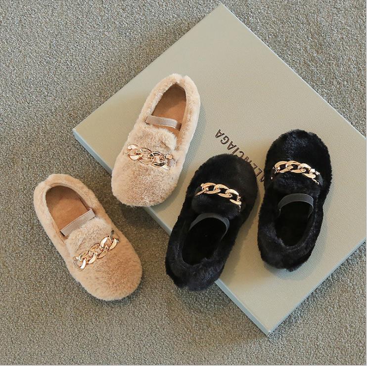 Baby Plush Single Shoes Kids Warm Fluffy Winter Footwear Infant Toddler Soft Non-slip Flats Shoes Girls Child Lambs Wool Loafers от DHgate WW