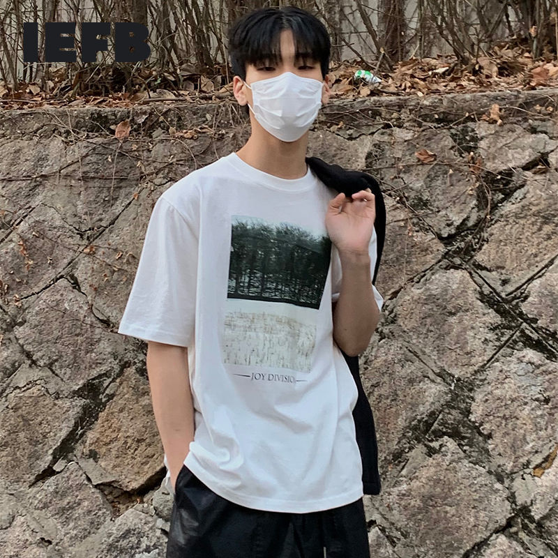 IEFB Korean Fashion Short Sleeve White T-shirt Summer Trend Men's Tee Round Collar Print Causal Tops Loose 9Y7308 210524, Black
IEFB Korean Fashion Short Sleeve White T-shirt Summer Trend Men's Tee Round Collar Print Causal Tops Loose 9Y7308 210524, Black