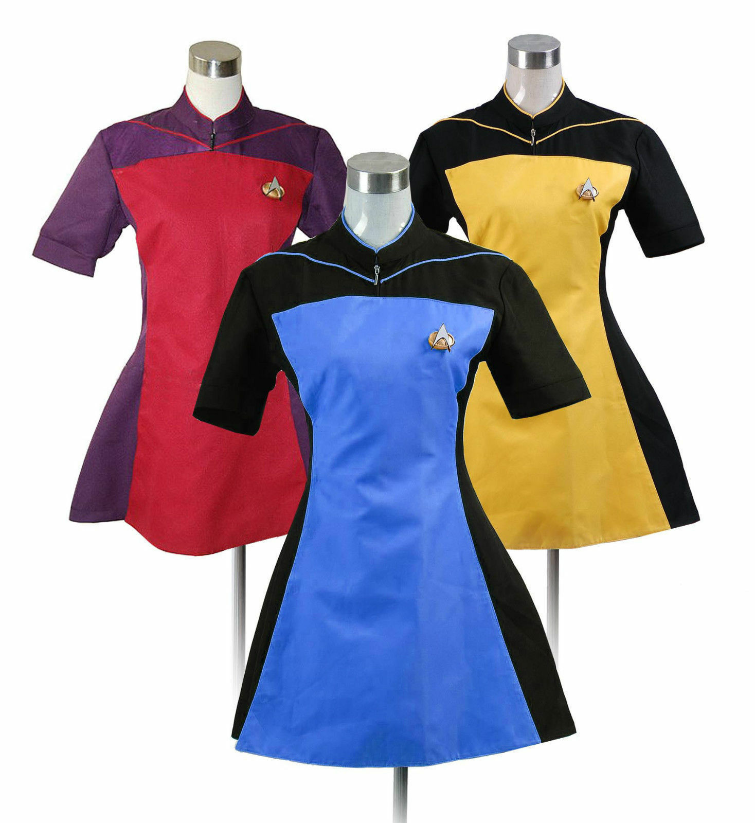Women's Star Trek TNG Skant Blue Yellow Red Dress costume Uniform Skirt Cosplay Costume for Animation Exhibition Beach Holiday Sexy Party Prom Night Dresses
Women's Star Trek TNG Skant Blue Yellow Red Dress costume Uniform Skirt Cosplay Costume for Animation Exhibition Beach Holiday Sexy Party Prom Night Dresses