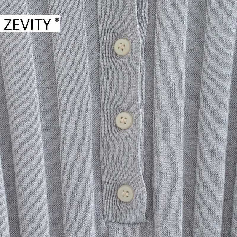 ZEVITY women fashion o neck solid color thread knitting Sweater chic female long sleeve casual slim leisure tops S406 210603