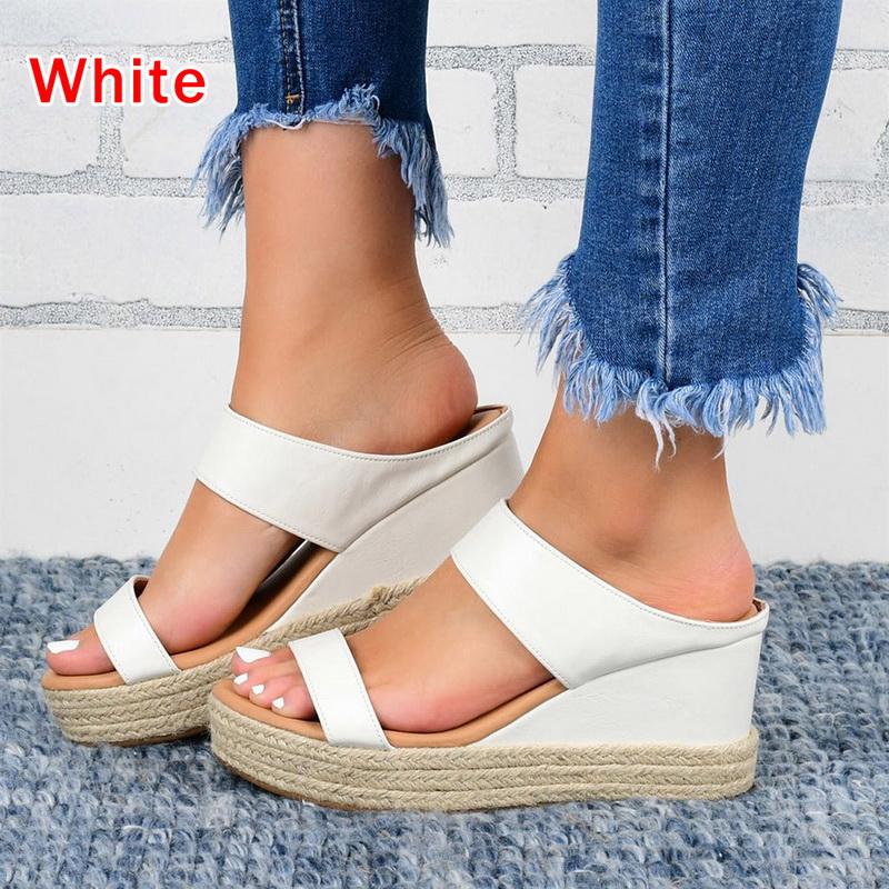 Shoes Summer Comfortable Women Wedges Sandals Platform Casual Non-Slip Roman Women's Beach Soft Female Loafers