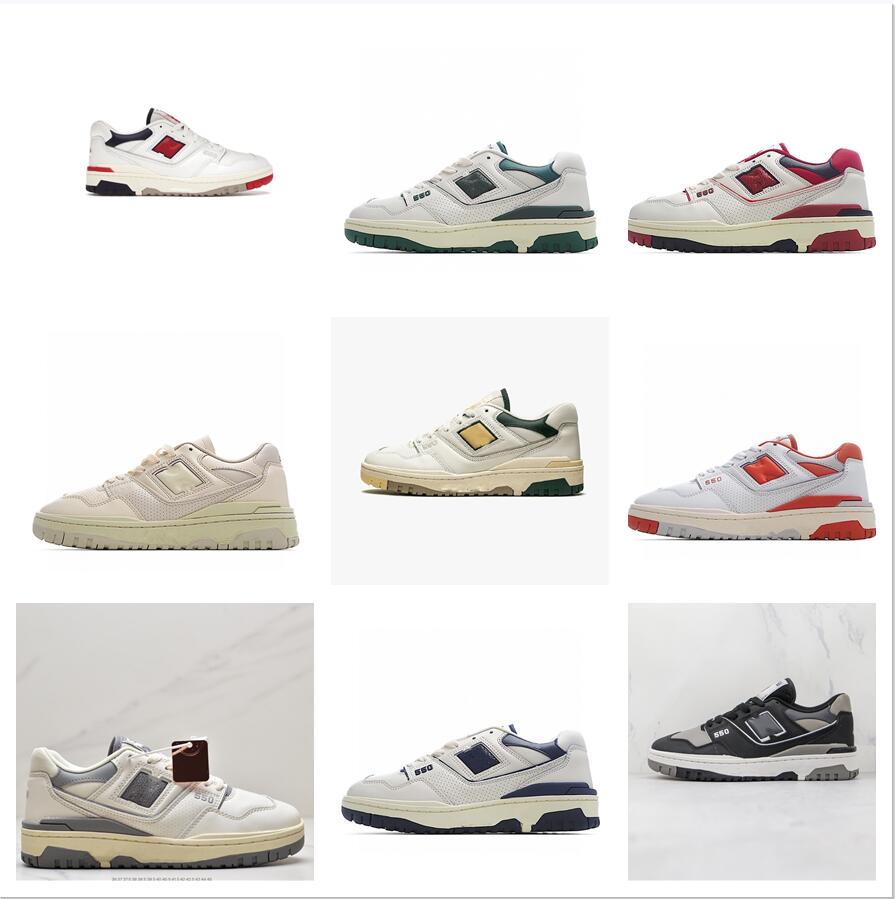 Boots fashion BB550 b550 550 Designer Shoes White Navy Green Men Women Trainer Low Top Sneakers genuine leather suede Rubber outsole for outdoor sea sault black, 10#36-45
Boots fashion BB550 b550 550 Designer Shoes White Navy Green Men Women Trainer Low Top Sneakers genuine leather suede Rubber outsole for outdoor sea sault black, 10#36-45