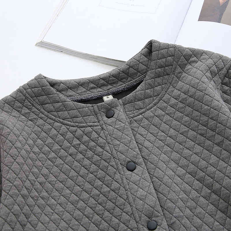 Arrival Autumn Korea Fashion Women Long Sleeve Warm Loose Coat Single Breasted O-neck Casual Jackets Coats Plus Size M154 210512