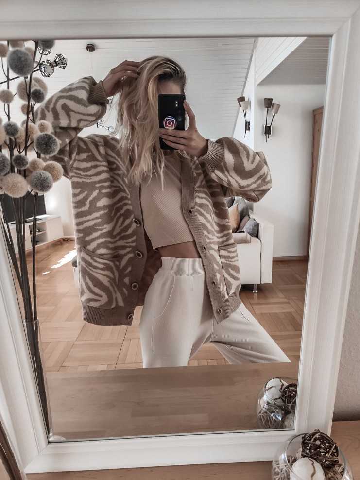 Spring Autumn Oversized Sweater Leopard Cardigan Casual Loose Female Knitted V-neck Jumper Fall Women Clothing 211007