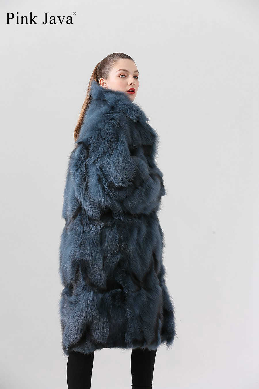 Ppink java 19036 real fur coat women winter fashion jacket long coat real fur coat available 211019