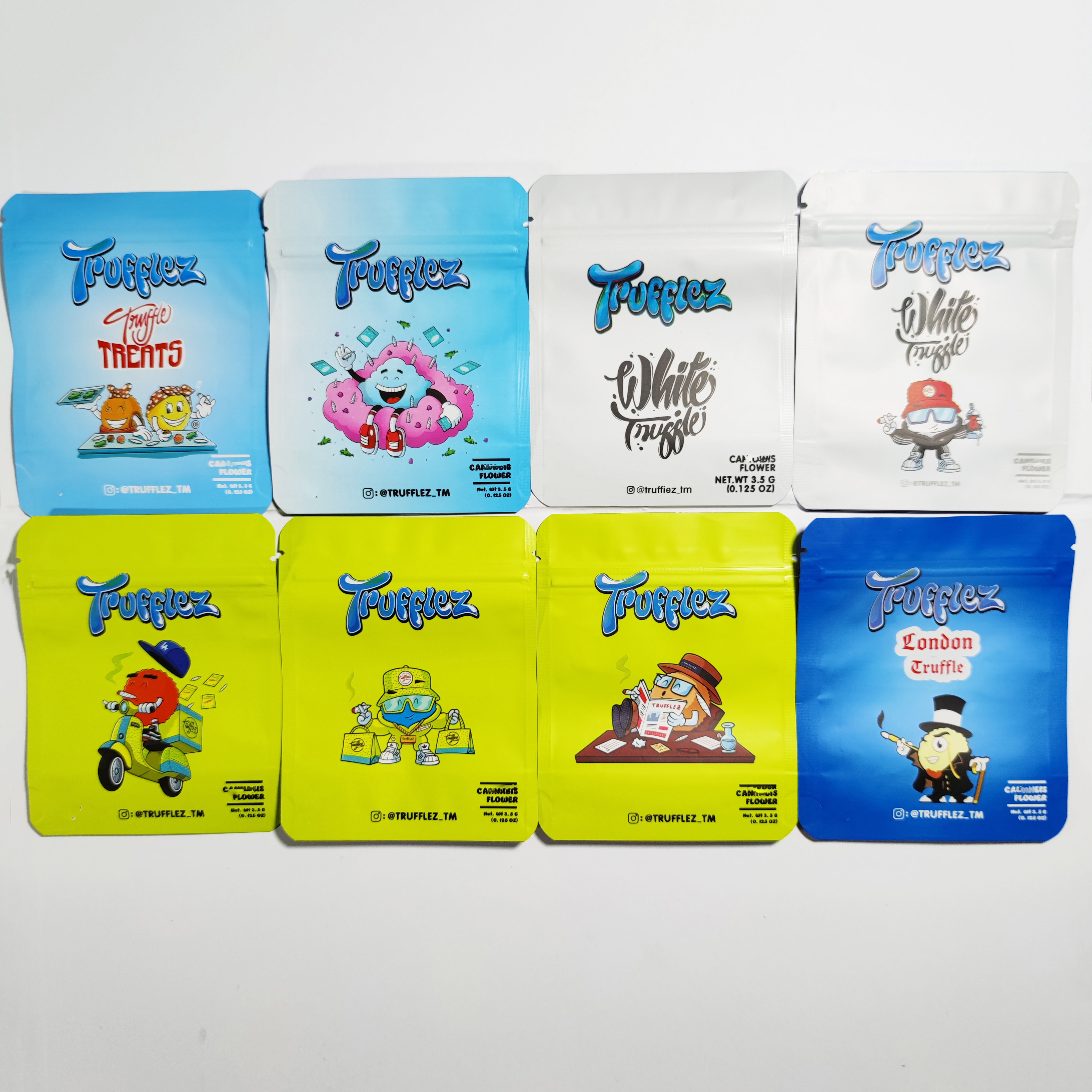 Empty White Trufflez Scotti Cake 3.5g Resealable Edibles Package Bags Pie Tiuffle dry Flower Packaging smell proof zipper lock Mylar Bag
Empty White Trufflez Scotti Cake 3.5g Resealable Edibles Package Bags Pie Tiuffle dry Flower Packaging smell proof zipper lock Mylar Bag