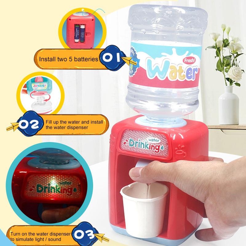 Mini Water Dispenser Children Pretend Play Toys Drinking Toy For Kids FAS6 Party Favor