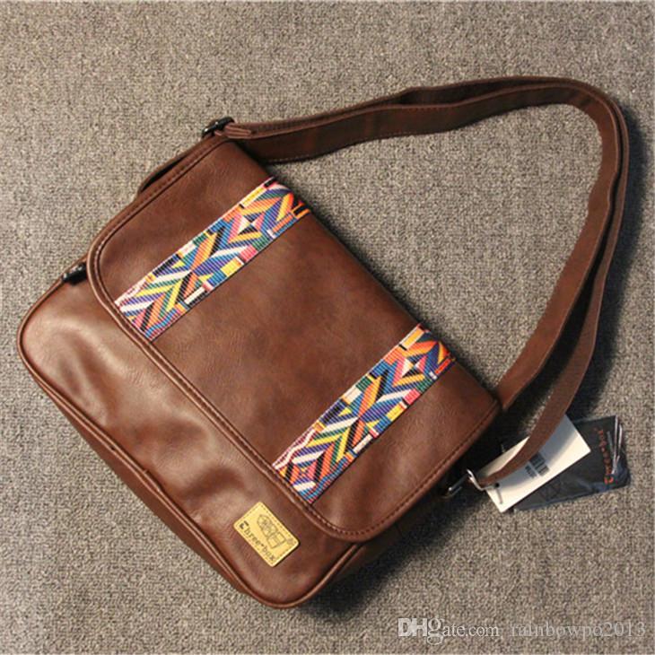 wholesale men bag Japan and South Korea trend leather Messengers handbag casual retro striped mens handbags England Ribbon leathers messenger bags, Brown
wholesale men bag Japan and South Korea trend leather Messengers handbag casual retro striped mens handbags England Ribbon leathers messenger bags, Brown