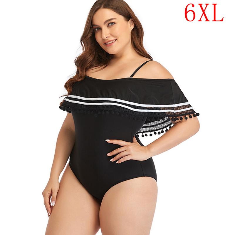 Plus Size 6XL Women Ruffle Printed One Piece Swimsuit Bikini Flounce Off Shoulder High Waist Bathing Suit Body One-Piece Suits
Plus Size 6XL Women Ruffle Printed One Piece Swimsuit Bikini Flounce Off Shoulder High Waist Bathing Suit Body One-Piece Suits