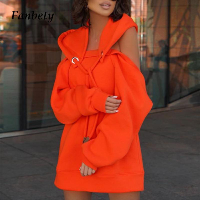 Winter Casual Fashion Hollow Out Sweatshirt Hooded Women Elegant Print Drawstring Tops Ladies Sexy Off Shoulder Oversized Hoodie Women's Hoo