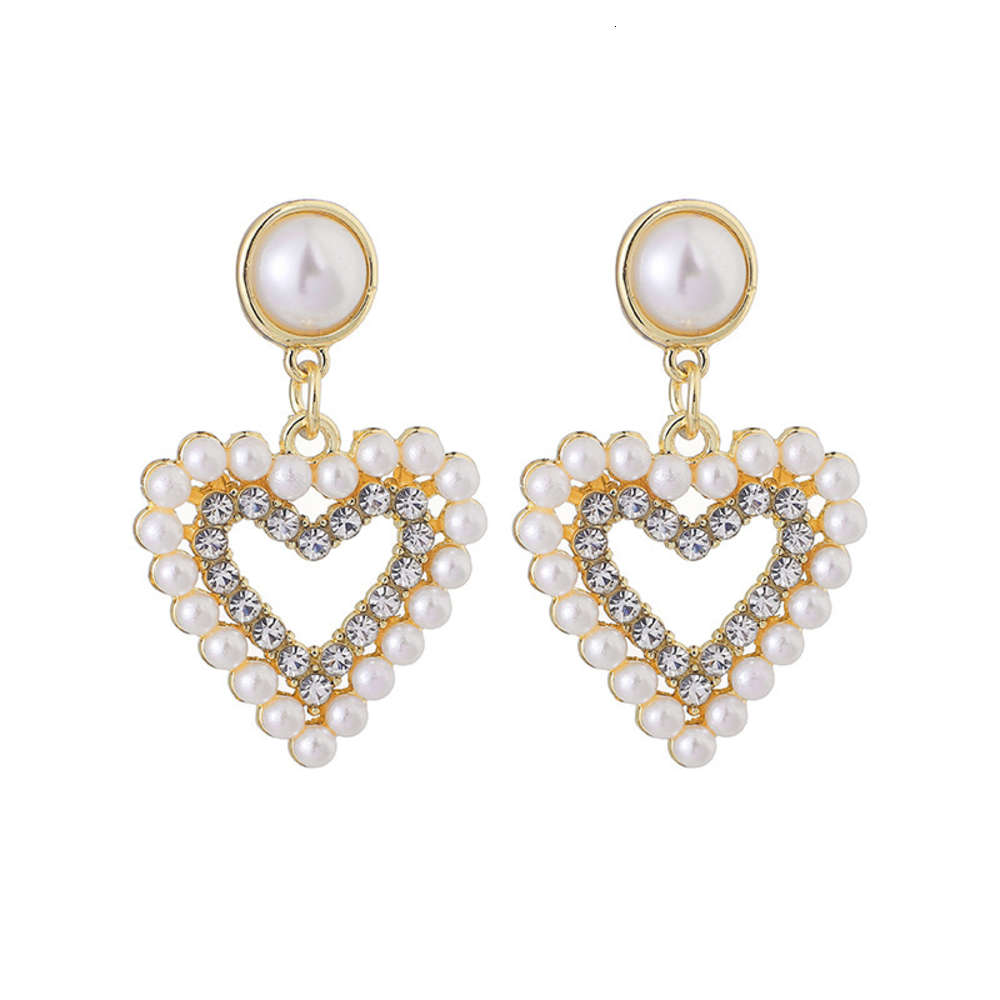 earrings fashion diamond imitation pearl women's heart earrings elegant temperament Love celebrity Earrings, Golden
earrings fashion diamond imitation pearl women's heart earrings elegant temperament Love celebrity Earrings, Golden