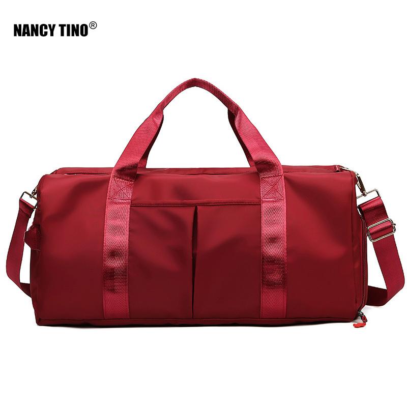 Outdoor Bags NANCYTINO Waterproof Nylon Sports Gym Men Women Training Fitness Travel Handbag Yoga Mat Sport Bag With Compartment, Pink s
Outdoor Bags NANCYTINO Waterproof Nylon Sports Gym Men Women Training Fitness Travel Handbag Yoga Mat Sport Bag With Compartment, Pink s