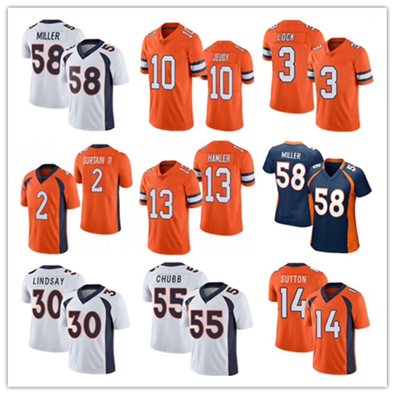 2 Patrick Surtain II 10 Jerry Jeudy Football Jersey 58 Von Miller Custom Men Women Kids 55 Bradley Chubb 3 Drew Lock 7 John Elway Courtland Sutton Justin Simmons 4XL 5XL, 2021
2 Patrick Surtain II 10 Jerry Jeudy Football Jersey 58 Von Miller Custom Men Women Kids 55 Bradley Chubb 3 Drew Lock 7 John Elway Courtland Sutton Justin Simmons 4XL 5XL, 2021