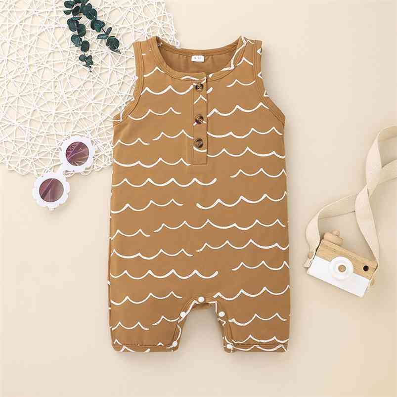 Infant born Baby Boys Girls Romper Summer Sleeveless Single Breasted Striped Rompers Clothes Outfits 210629, Chocolate
Infant born Baby Boys Girls Romper Summer Sleeveless Single Breasted Striped Rompers Clothes Outfits 210629, Chocolate