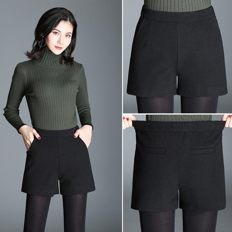 Autumn And Winter Women's Wear Elastic Waist Shorts Casual Loose Thin Wild Versatile