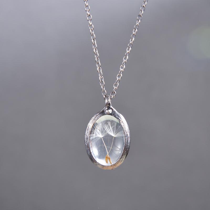 Pendant Necklaces Vintage Transparent Dandelion Necklace For Women Bronze Chain Female Fashion Jewelry Gifts
Pendant Necklaces Vintage Transparent Dandelion Necklace For Women Bronze Chain Female Fashion Jewelry Gifts