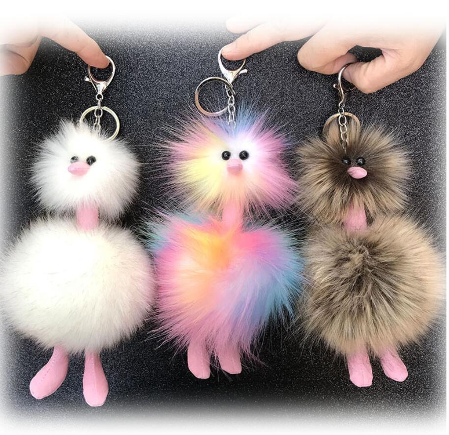 Colorful fur ball keychain Party Favor cute plush ostrich ornaments animal shape backpack car accessories
Colorful fur ball keychain Party Favor cute plush ostrich ornaments animal shape backpack car accessories