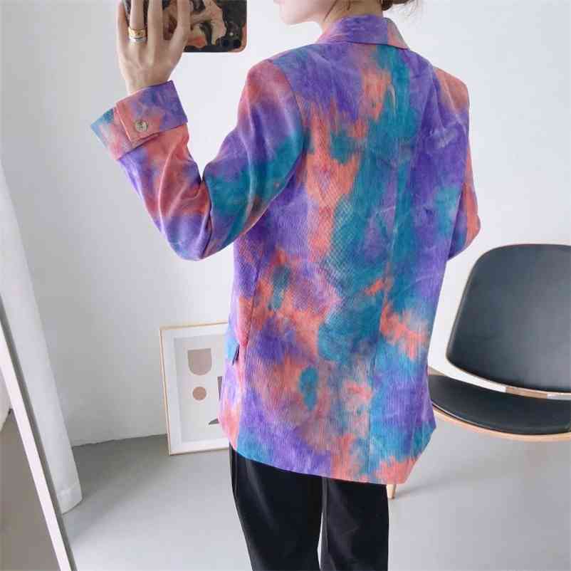 Tie Dye Blazers Casual Ladies Elegant Patchwork Vintage Long Blazer Jacket Female Chic Outwears 210519, 13
Tie Dye Blazers Casual Ladies Elegant Patchwork Vintage Long Blazer Jacket Female Chic Outwears 210519, 13
