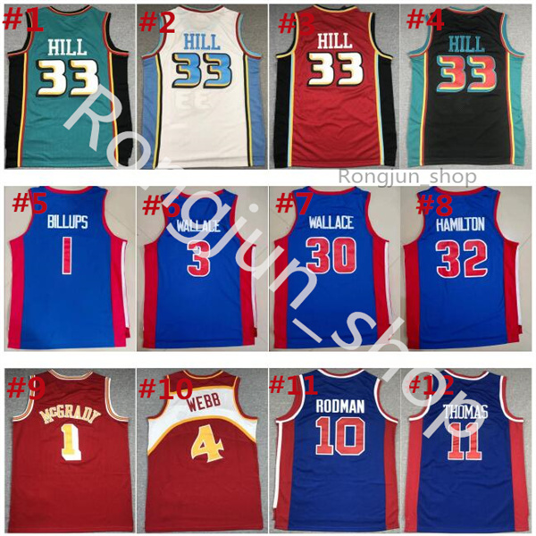 Retro Man MitchellNess Basketball Jerseys 1988-89 Dennis 10 Rodman Isiah 11 Thomas Grant 33 Hill 2003-04 Ben 3 Rasheed 30 Wallace Chauncey 1, Black;red
Retro Man MitchellNess Basketball Jerseys 1988-89 Dennis 10 Rodman Isiah 11 Thomas Grant 33 Hill 2003-04 Ben 3 Rasheed 30 Wallace Chauncey 1, Black;red