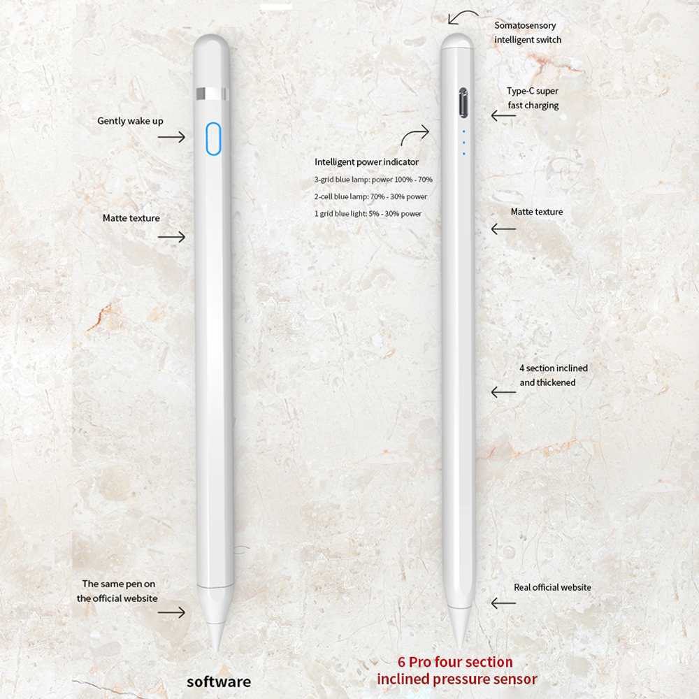 pens Upgraded Stylus with Palm Rejection & Tilt Sensor Apple Pencil 2 1 for (2018-2021) iPad Pro 11 12.9Air 3 4
pens Upgraded Stylus with Palm Rejection & Tilt Sensor Apple Pencil 2 1 for (2018-2021) iPad Pro 11 12.9Air 3 4