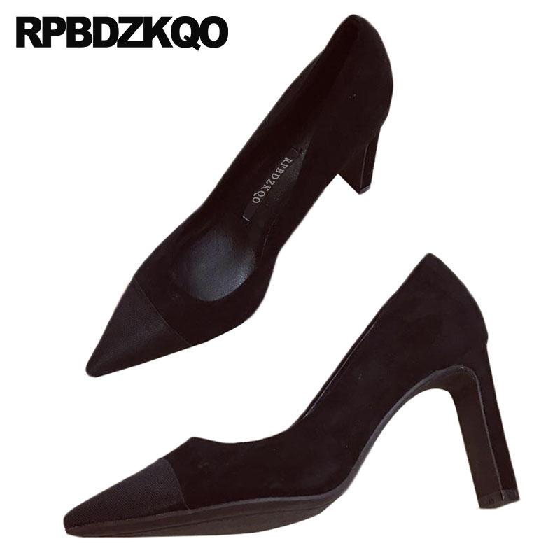 Dress Shoes Autumn Fashion Brand Block Ladies Elegant Suede 8cm Black 2021 Designer High Heels Chunky Size 4 34 Pumps Pointed Toe
Dress Shoes Autumn Fashion Brand Block Ladies Elegant Suede 8cm Black 2021 Designer High Heels Chunky Size 4 34 Pumps Pointed Toe