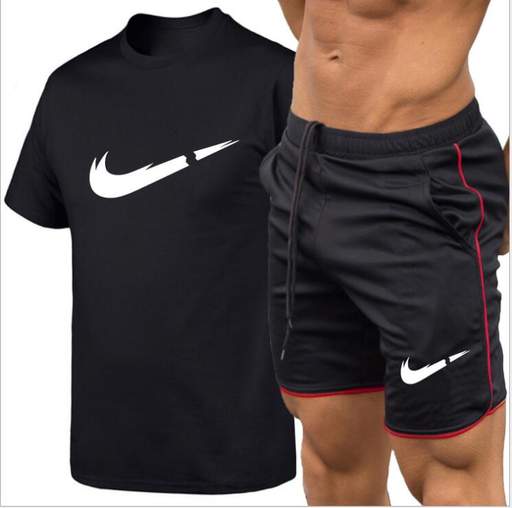 Summer 100% Cotton T-Shirt Set Casual Brand Tracksuits Fitness Jogger Pants T Shirt Fashion Men's Plus Size S-XXL, Gray
Summer 100% Cotton T-Shirt Set Casual Brand Tracksuits Fitness Jogger Pants T Shirt Fashion Men's Plus Size S-XXL, Gray