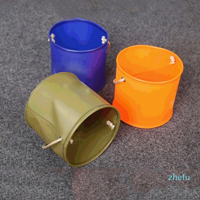 Colors Fishing Bucket Foldable EVA Outdoor Live Fish Water Storage Waterproof Portable Accessories