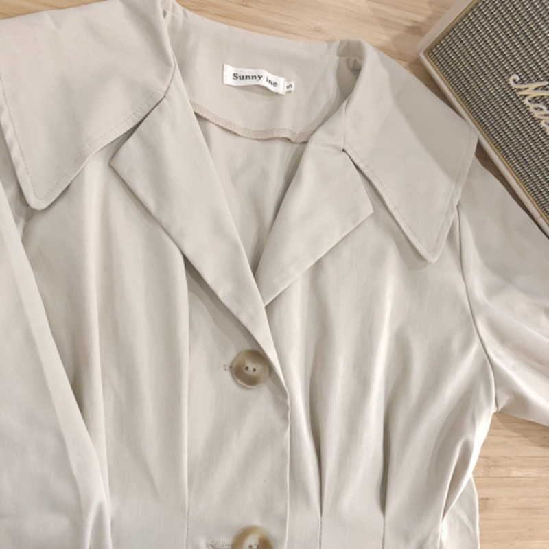 Spring Autumn Korean Style Maxi Long Women's Loose Trench Coat With Belt Windbreaker Outwear High Quality Dress D532 210512