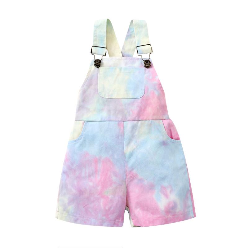Jumpsuits Children Tie-dye Denim Suspender Pants, Girls Sleeveless Square Collar Short Jumpsuit With Pockets 2021 Fashion, Blue
Jumpsuits Children Tie-dye Denim Suspender Pants, Girls Sleeveless Square Collar Short Jumpsuit With Pockets 2021 Fashion, Blue
