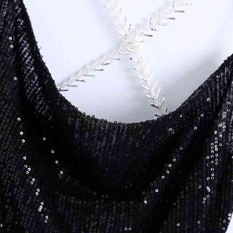 Women Sequin Embroidery Suspender Mini Dress Female Sleeveless Clothes Casual Lady Loose Vestido D6969 210430Z