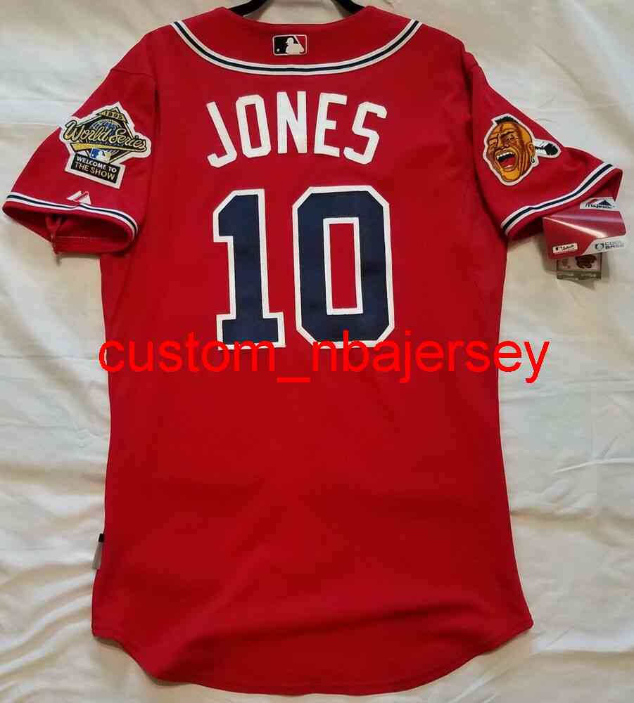 Custom ATLANTA CHIPPER JONES COOL BASE Jersey Stitched Add Any Name Number XS-6XL Men Women Youth Baseball Jersey, Black
Custom ATLANTA CHIPPER JONES COOL BASE Jersey Stitched Add Any Name Number XS-6XL Men Women Youth Baseball Jersey, Black