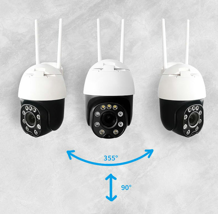 PTZ Wireless IP Camera 1080P HD 5X Optical Digital Zoom AI Human Detect Wifi Camera Outdoor H.265 P2P Audio 5MP Home Security CCTV Surveillance Cam