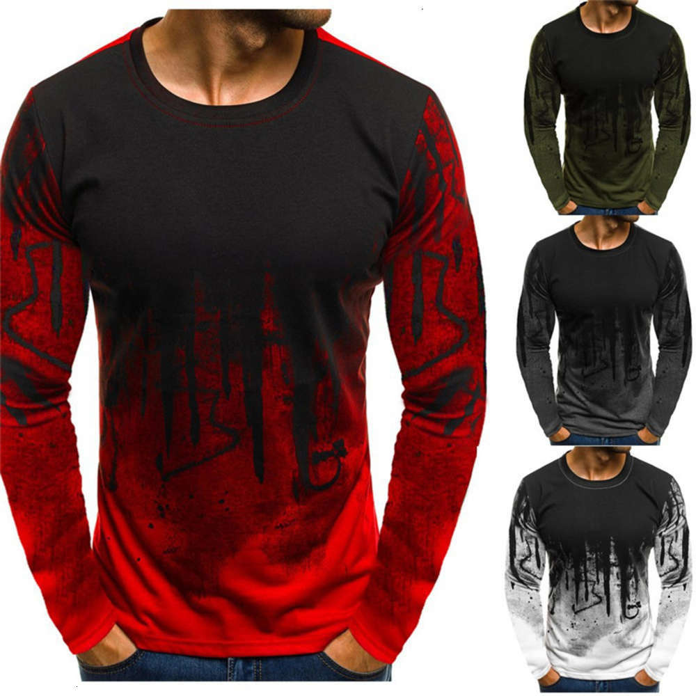 3D Printed Mens Designer Tshirts Contrast Color Casual Loose Long Sleeved Crew Neck Pullover Tshirts Fashion Mens Tees, White;black
3D Printed Mens Designer Tshirts Contrast Color Casual Loose Long Sleeved Crew Neck Pullover Tshirts Fashion Mens Tees, White;black