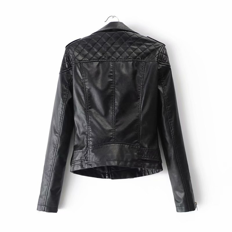 Fashion Women PU Faux Leather Jacket Ladies Chic Short Bomber High Street Slim Coat Vintage Female Zipper s Coats 210515