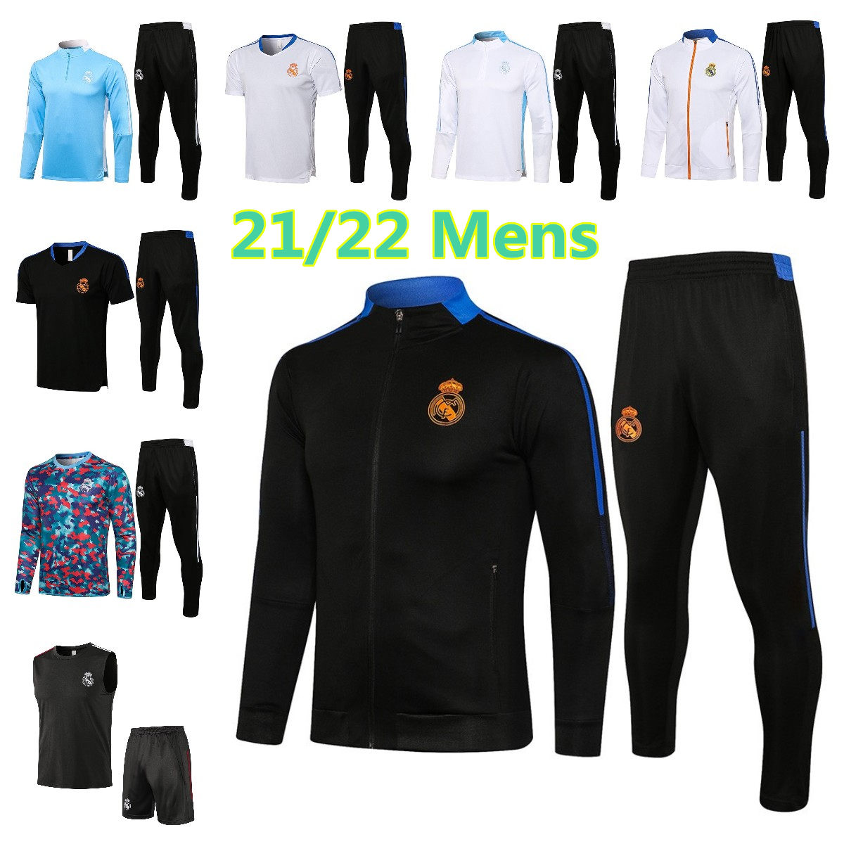 21 22 Real Madrid Jersey Jacket HAZARD Tracksuit Soccer Sets Coat BENZEMA Training Wear Suits MODRIC Football Shirts Sweatsuits ALABA Jerseys, Black
21 22 Real Madrid Jersey Jacket HAZARD Tracksuit Soccer Sets Coat BENZEMA Training Wear Suits MODRIC Football Shirts Sweatsuits ALABA Jerseys, Black