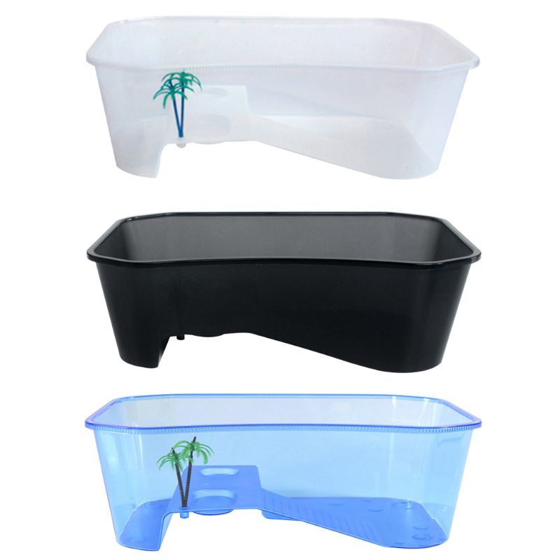 Reptile Vivarium Box Shield Path With Coasts Ramp Tank Breeding Food Tool